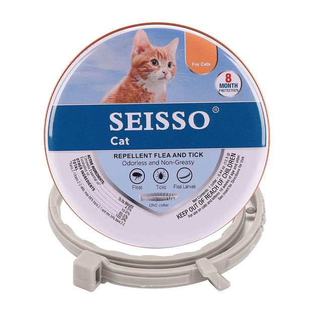 Pet Flea and Tick Collar for Dogs Cats up to 8 Month Flea Tick Prevention Collar Anti-Mosquito & Insect Repellent Puppy Supplies
