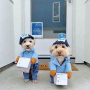 Funny Courier Dog Pet Cat Clothes Halloween Pet Costumes Decorative Cosplay Medium Large Dogs Costume