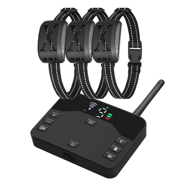 2 in 1 Wireless Electronic Dog Fence System & Remote Training Collar Beep Shock Vibration and Pet Containment for All Size Puppy