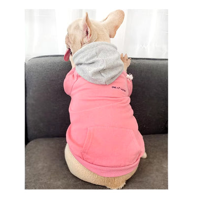 Miflame Casual Dog Matching Owner Set French Bulldog Corgi Pug Hoodies Small Dogs and Owner Matching Outfits Family Pet Clothes