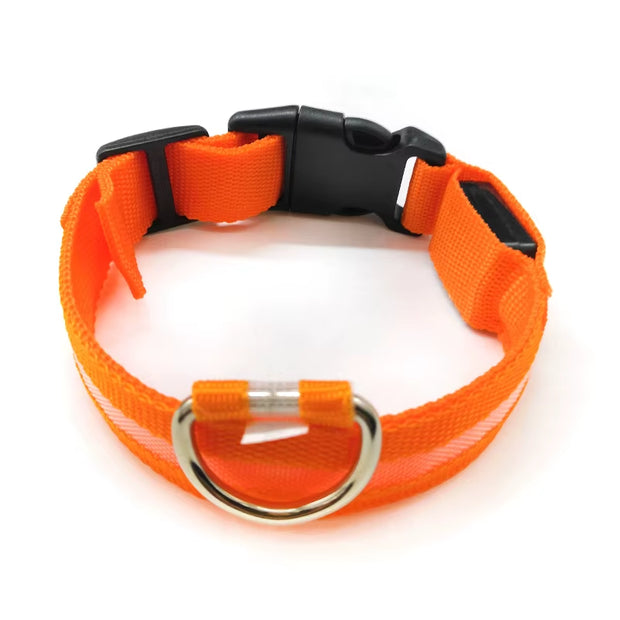 LED Dog Collar Dog Safety Night Light Flashing Necklace Fluorescent Collars Pet Supplies Collar LED Lights Up