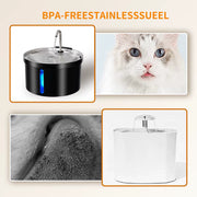 3L Cats Automatic Water Fountain with Transparent Window Ultra Silent Cat Drinking Water Fountain Mute Pet Dog Water Feeder