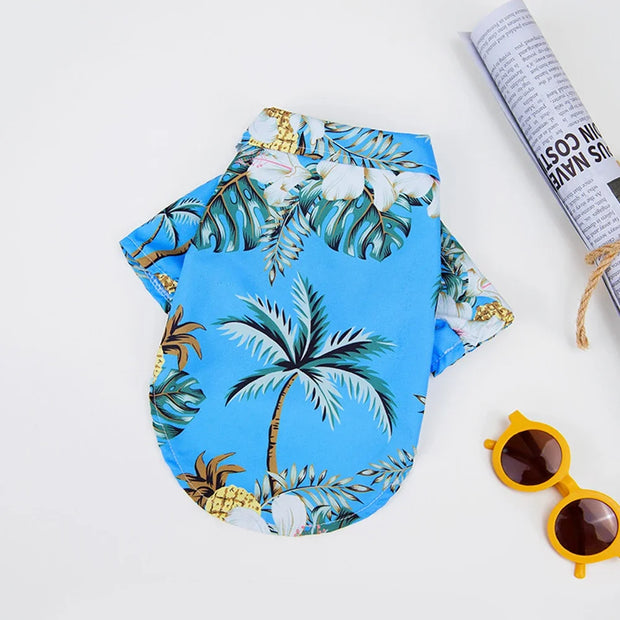 XL-5XL Hawaii Style Cute Spring T-Shirts Comfortable Pet Shirt for Medium Large Dog Puppy Pet Clothes Breathable Pet T-Shirt
