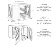 Large Dog Crate Furniture Moderno