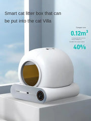 【English Version】 65L Automatic Smart Cat Litter Box Self Cleaning Fully Enclosed Cat Litter Box Pet Toilet Litter Tray