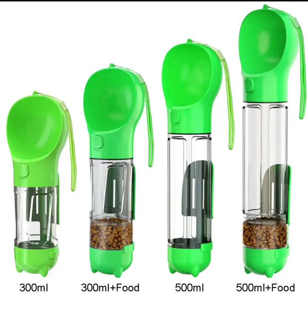 Dog Water Bottle Food Feeder 5 in 1