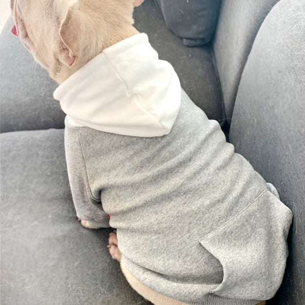 Miflame Casual Dog Matching Owner Set French Bulldog Corgi Pug Hoodies Small Dogs and Owner Matching Outfits Family Pet Clothes