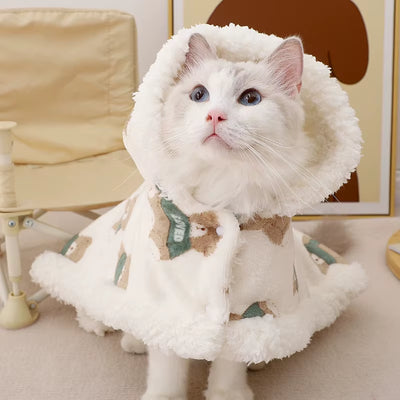 Autumn Winter Pet Dog Clothes Cloak Blanket French Bulldog Puppy Warm Windproof Jacket Sweaters for Small Dog Chihuahua Dog Coat