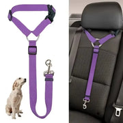 Pet Dog and Cat Seat Belt Car Headrest Restraint Adjustable Safety Rope Car Seat Belt Dog Accessorie for Small Dogs Pet Supplies