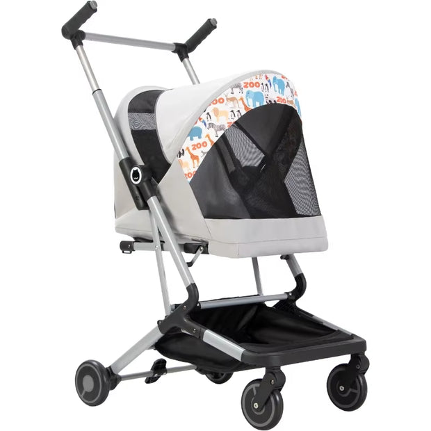 Ultra-Light Portable Pet Stroller Foldable Travel Pet Stroller for Small Dogs and Cats Large Capacity Breathable Pet Stroller