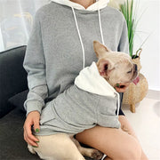 Miflame Casual Dog Matching Owner Set French Bulldog Corgi Pug Hoodies Small Dogs and Owner Matching Outfits Family Pet Clothes