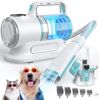 Pet Grooming Kit Vacuum, 6 in 1 Pet Grooming Vacuum, 11000PA