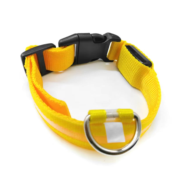 LED Dog Collar Dog Safety Night Light Flashing Necklace Fluorescent Collars Pet Supplies Collar LED Lights Up