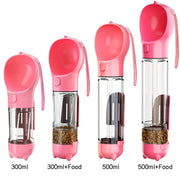 Dog Water Bottle Food Feeder 5 in 1