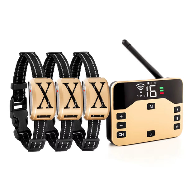 2 in 1 Wireless Electronic Dog Fence System & Remote Training Collar Beep Shock Vibration and Pet Containment for All Size Puppy